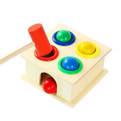 Wooden Ball Hammer Box Beat Toy