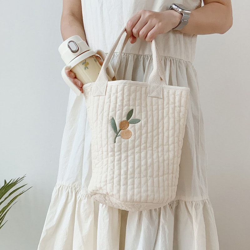 Embroidered Storage Cotton Bag