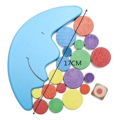 Montessori Wood Moon Balance Game