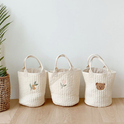 Embroidered Storage Cotton Bag