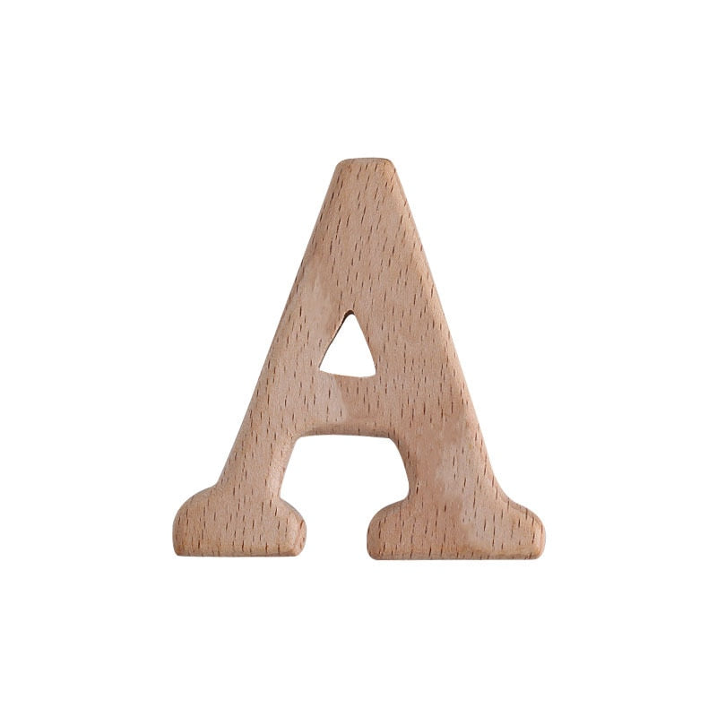 Natural Beech English Letter Wood Toys