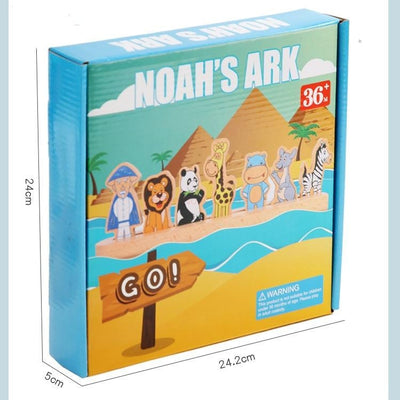 Wooden Noah's Ark Sorting Blocks Game