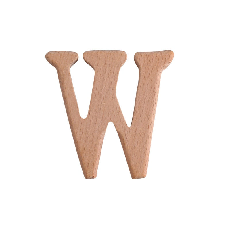 Natural Beech English Letter Wood Toys