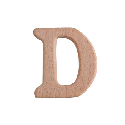 Natural Beech English Letter Wood Toys