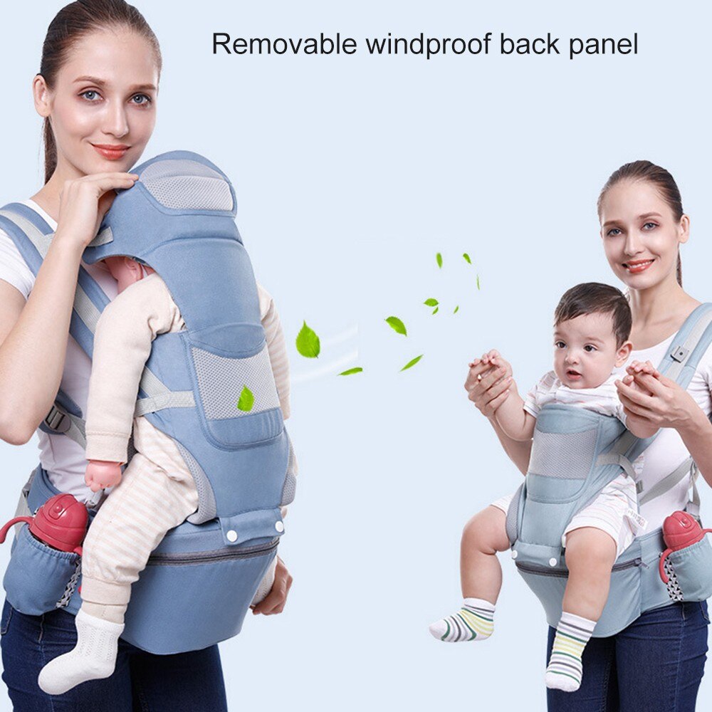 Baby Carrier Waist Stool With Storage Bag + Kangaroo Shoulder Swaddle