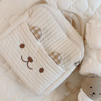 Embroidered Bear Storage Bag