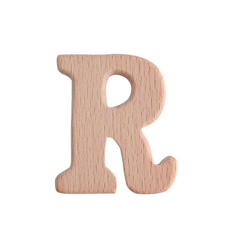 Natural Beech English Letter Wood Toys