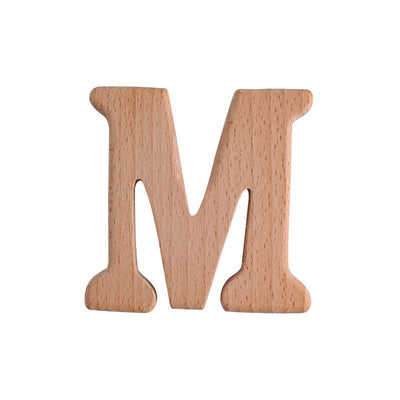 Natural Beech English Letter Wood Toys