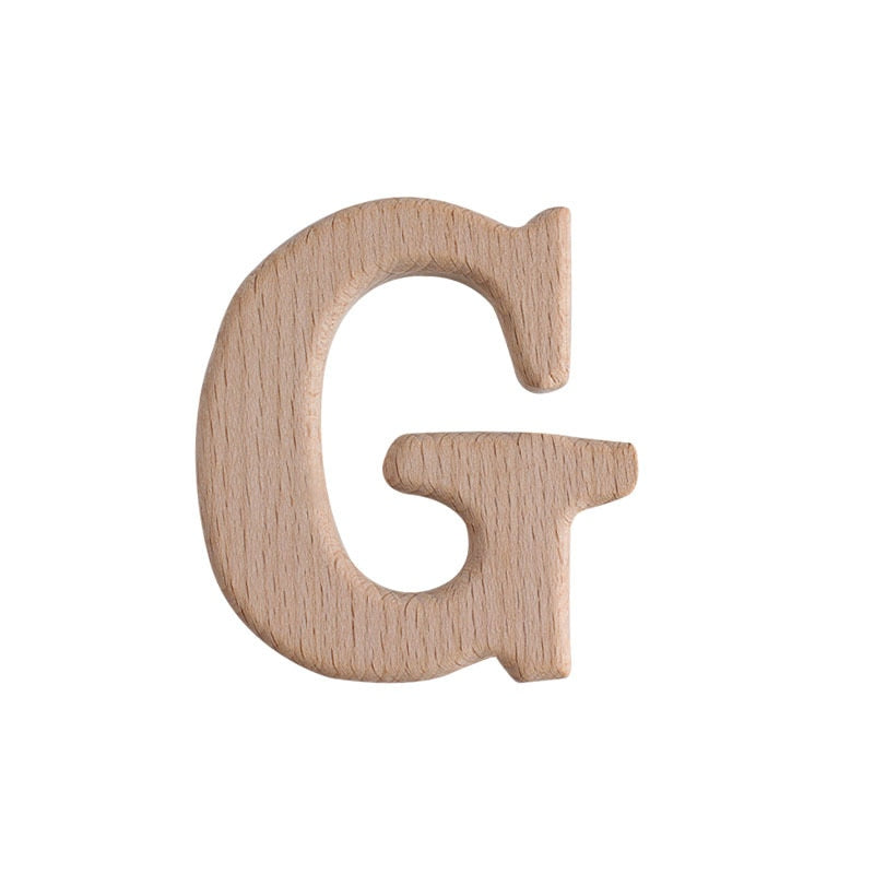 Natural Beech English Letter Wood Toys