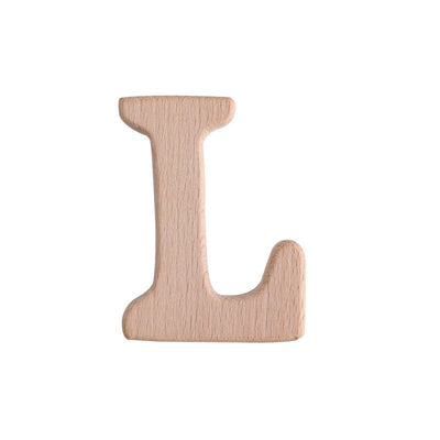 Natural Beech English Letter Wood Toys