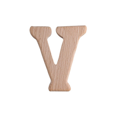 Natural Beech English Letter Wood Toys