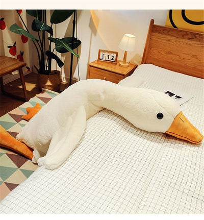 Stuffed Plush White Goose Toy