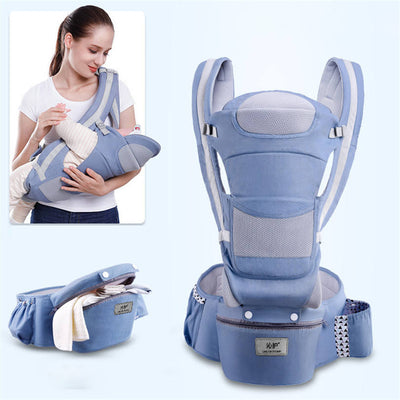 Baby Carrier Waist Stool With Storage Bag + Kangaroo Shoulder Swaddle