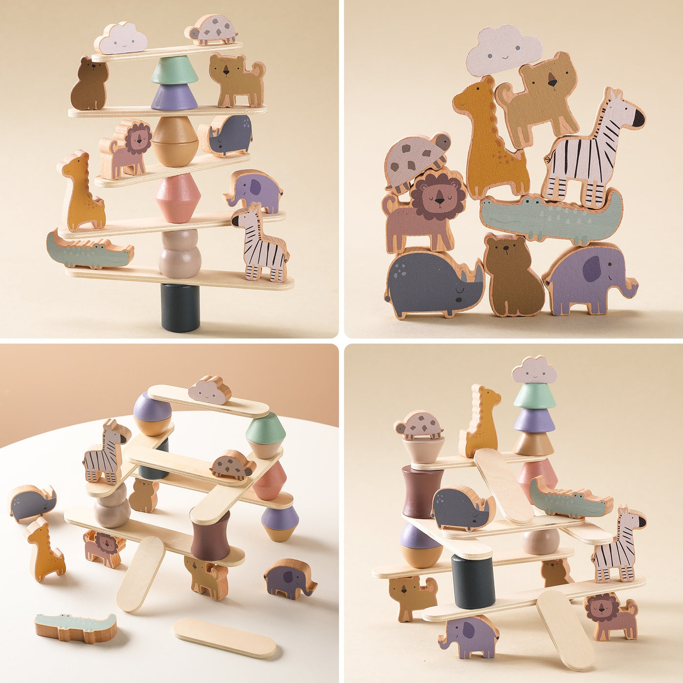 Montessori Wooden Balance Blocks