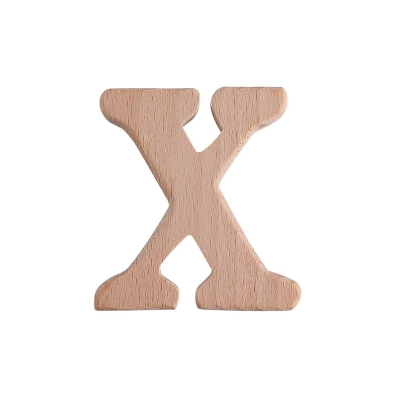 Natural Beech English Letter Wood Toys