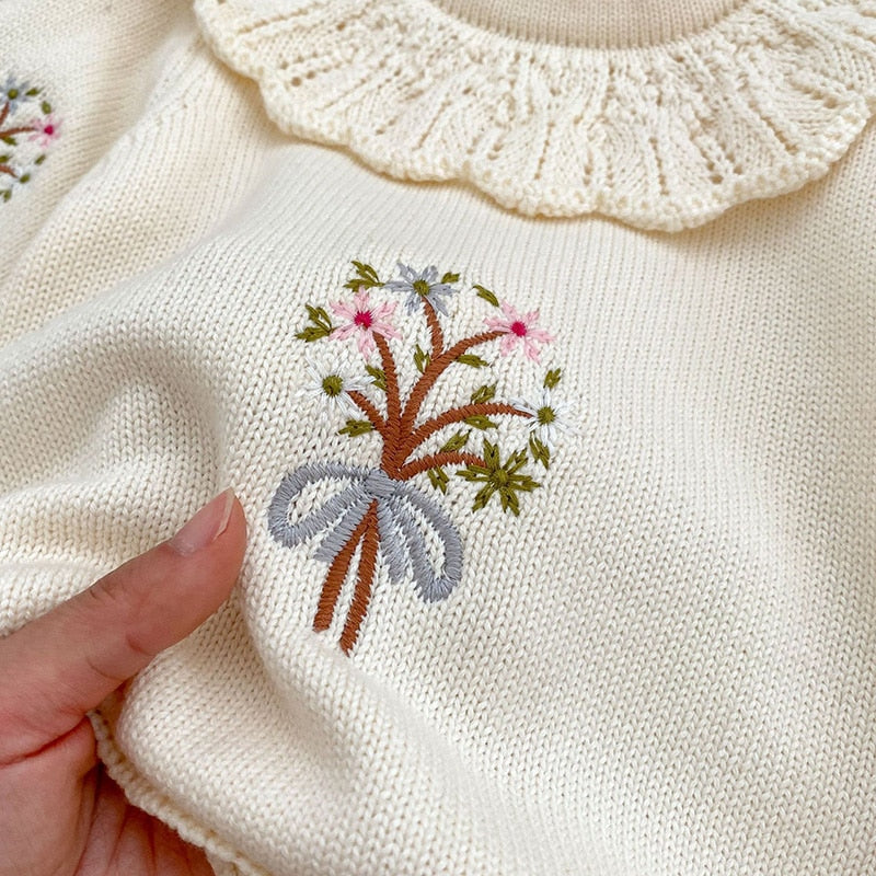 Embroidery Baby Sweater – Princess Leen