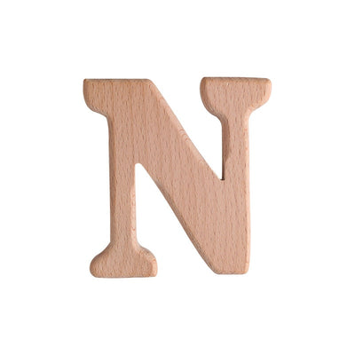 Natural Beech English Letter Wood Toys