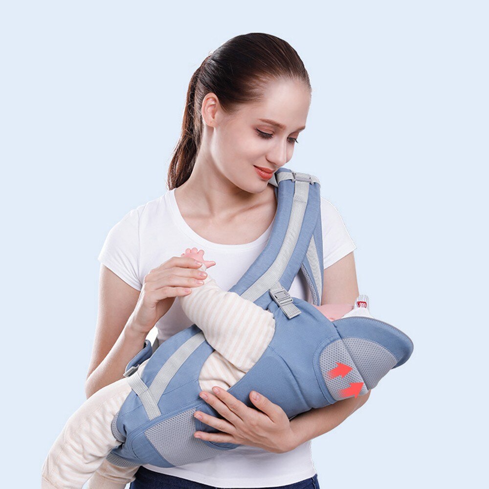 Baby Carrier Waist Stool With Storage Bag + Kangaroo Shoulder Swaddle