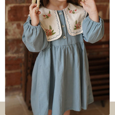 Cute Embroidered Flower Dress