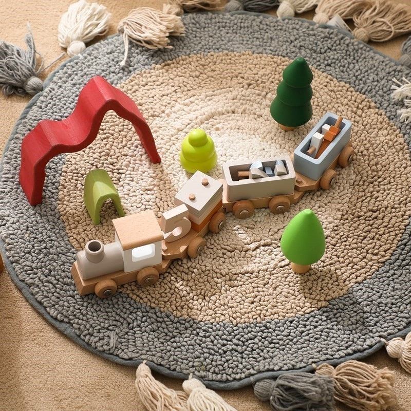 Montessori Toys Wooden Train