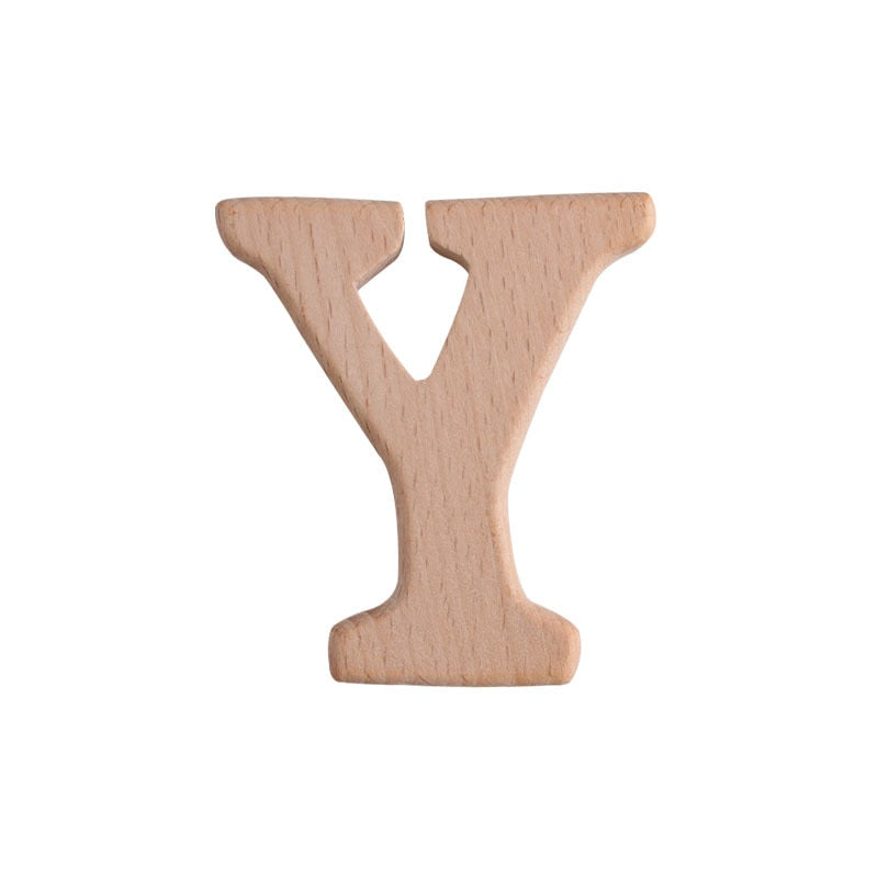 Natural Beech English Letter Wood Toys