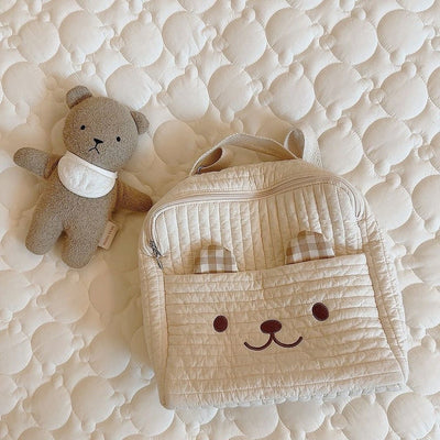 Embroidered Bear Storage Bag