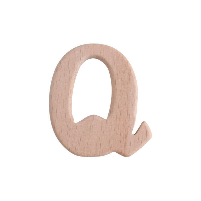 Natural Beech English Letter Wood Toys