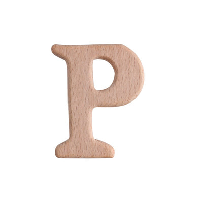 Natural Beech English Letter Wood Toys