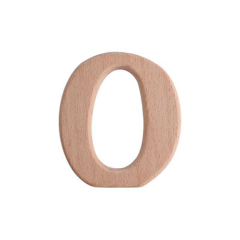 Natural Beech English Letter Wood Toys