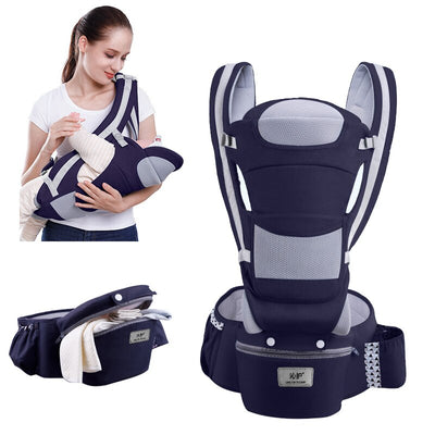 Baby Carrier Waist Stool With Storage Bag + Kangaroo Shoulder Swaddle