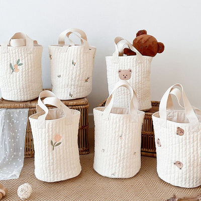 Embroidered Storage Cotton Bag