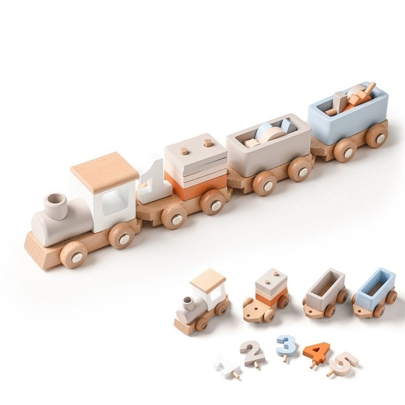 Montessori Toys Wooden Train