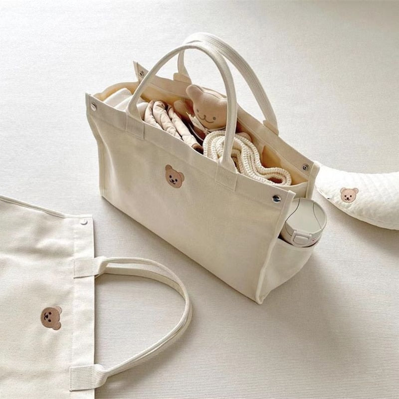 High-capacity Outgoing Canvas Handbag